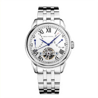 SeaGull 海鸥 多功能飞轮系列 816.521 男士自动机械表 白盘 钢带 双历