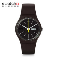 swatch 斯沃琪 ORIGINALS 原创系列 SUOC704 蓝色布朗尼 女士石英腕表