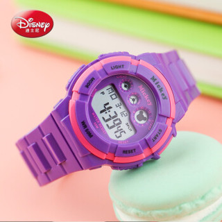 Disney 迪士尼 DC-55034PL 儿童多功能石英表（紫色） 防水夜光 青春活力 色彩亮丽