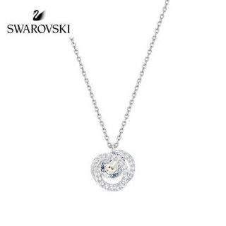  SWAROVSKI 施华洛世奇 5289028 GENERATION 女士梨形仿水晶螺旋形项链 镀白金色