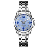 CASIO 卡西欧 指针系列 LTP-1314D-2A 女士石英表  钢带蓝盘