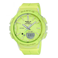 CASIO 卡西欧 BABY-G BGS-100-9A 女士双显运动石英表 纯色风 防震