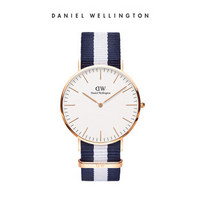 中亚prime会员：DanielWellington 丹尼尔惠灵顿 CLASSIC CAMBRIDGE系列 0104DW 玫瑰金色男士时装腕表