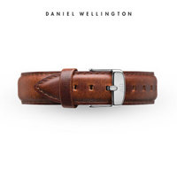 DanielWellington 丹尼尔惠灵顿 1060DW 原装表带 17mm皮质银色针扣女款（适用于34mm表盘系列）