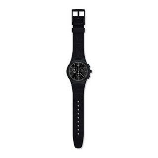 swatch 斯沃琪  原创系列 SUSB413 中性石英表 The X-Vibe 黑色X区域