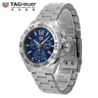 TAG Heuer F1系列 CAZ101K.BA0842 男士石 英腕表 43mm 蓝色 银色 精钢