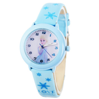 商品disney 迪士尼 54134l 儿童冰雪奇缘石英手表(蓝色) 可爱底盘
