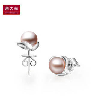 CHOW TAI FOOK 周大福 AQ32851 925银珍珠耳钉