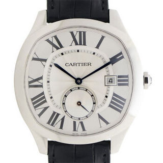 Cartier 卡地亚 DRIVE DE CARTIER系列 WSNM0004 男士机械腕表 41-43mm 白色 黑色 皮革