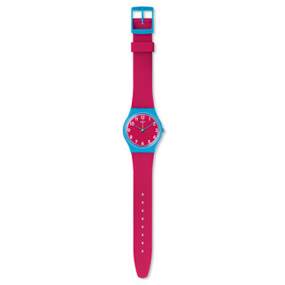 swatch 斯沃琪 原创系列 GS145 情侣石英表 覆盆子之恋 撞色