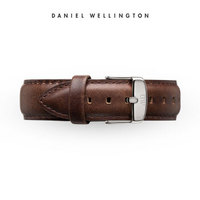DanielWellington 丹尼尔惠灵顿 0807DW 原装表带18mm皮质银色针扣女款（适用于36mm表盘系列）