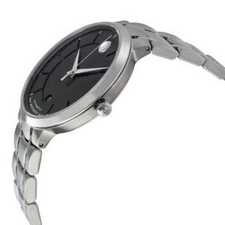 MOVADO 摩凡陀 0606914 AUTOMATIC39.5mm男款自动机械表 礼盒装 39.5mm 黑色 银色 不锈钢