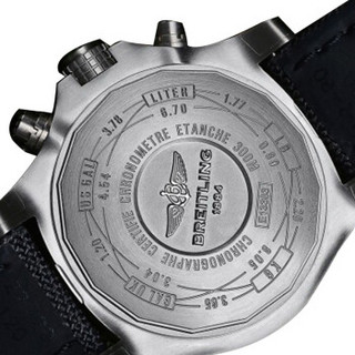 BREITLING 百年灵 Avenger Bandit 复仇者系列 E1338310-M534-109W 男士机械腕表 45mm 黑色 黑色 尼龙