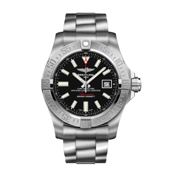 BREITLING 百年灵 复仇者系列 A1733110-BC30-169A 男士机械腕表 45mm 黑色 银色 精钢