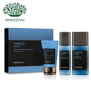 innisfree 悦诗风吟 森林男士保湿修护护肤套装 （水180ml+乳120ml+洁面50ml）