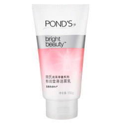 旁氏(POND'S)洗面奶 亮采净澈系列 粉润莹泽洁面乳150g