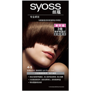 syoss 丝蕴 染发霜 4-5 蜜糖栗棕 50g+50ml+15g *3件