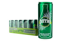 perrier 巴黎水 Perrier）天然气泡矿泉水（原味）330ml*24罐/箱 法国进口