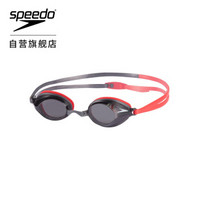 SPEEDO 速比涛 811322B993 竞赛训练成人泳镜 红色/烟灰色 均码