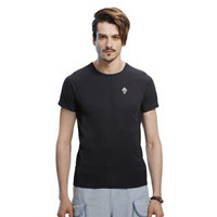  NORTHLAND 诺诗兰 GQ075A01 男式短袖T恤 （黑色 170/88A）