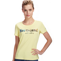 NORTHLAND 诺诗兰 GQ052906 女式短袖T恤（嫩芽黄色 XL）