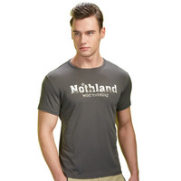 NORTHLAND 诺诗兰 GQ055905 男式短袖T恤(暗影黑色 L)