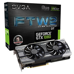 EVGA GeForce GTX 1080 FTW2 显卡（1607-1733 MHz）