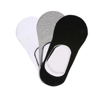 GIORDANO 佐丹奴 01156001 男士隐形船袜 三对装 白/灰/黑色 均码