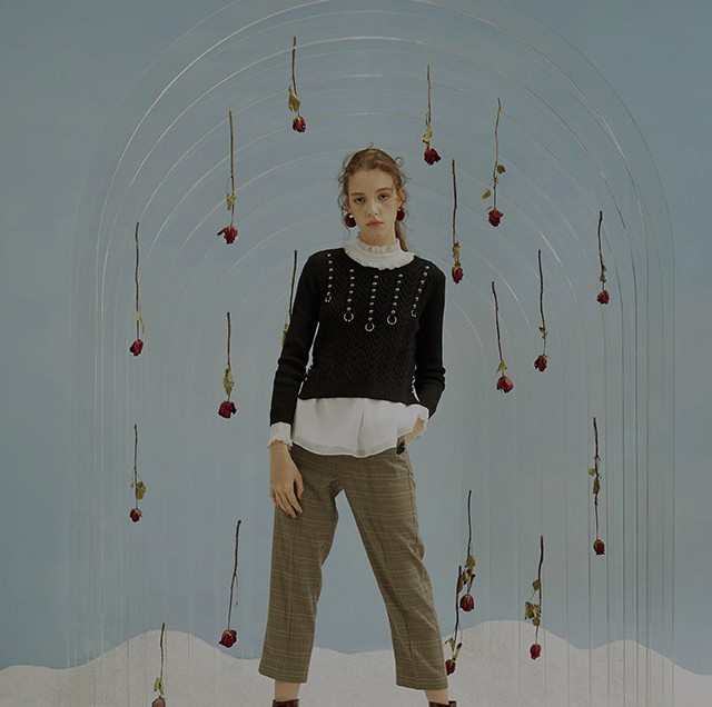 丽丽 LILY SMART系列 117349B8942 女士个性毛衣