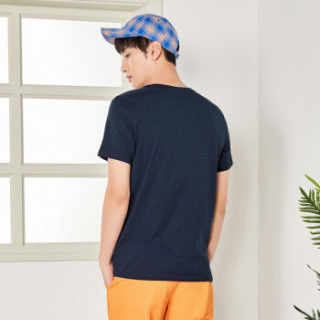 Semir 森马 19038001270 男士短袖T恤 宝蓝 XL