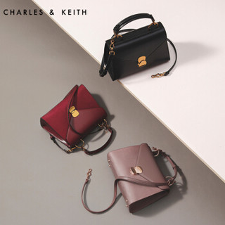 CHARLES & KEITH CK2-50780655 女士手提包 (枣红色)