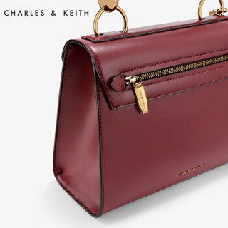 CHARLES & KEITH CK2-50780655 女士手提包 (枣红色)