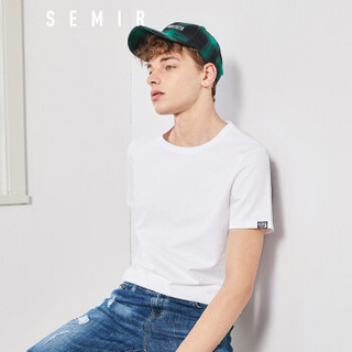 Semir 森马 19038001229 男士圆领短袖T恤 漂白 M