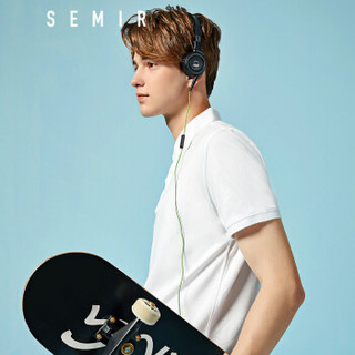 Semir 森马 19038001245 男士polo衫 漂白 L