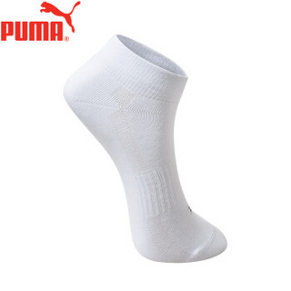 PUMA/彪马袜子男士休闲运动短袜单双装 181534002 白色 均码