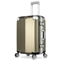 BCE LK-019 万向轮行李箱 钛金色 20英寸