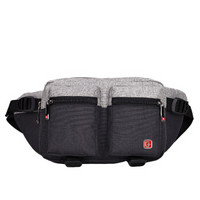SWISSGEAR健身腰包 防水商务休闲腰包 户外运动包胸包 SA-9833深灰色