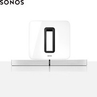 SONOS 家庭智能音响系统 无线家庭影院PLAYBASE套装 3.1 白色套组