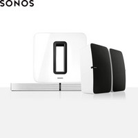 SONOS 音响 音箱 家庭智能音响 无线家庭影院PLAYBASE SUB套装5.1声道 白色套组 低音炮 后环绕升级版