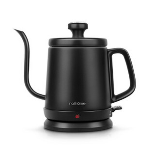 北欧欧慕（nathome）咖啡机家用手冲咖啡壶 滴滤咖啡壶套装 NSH1808+NDL01 黑色