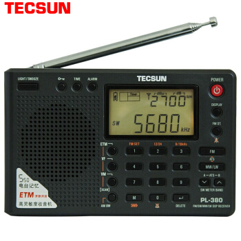 TECSUN 德生 PL380 收音机 (黑色)