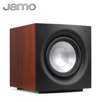 尊宝（Jamo）J112 音响 音箱  12英寸木质有源低音炮 音响/家庭影院/超重低音/高功率版（暗苹果色）