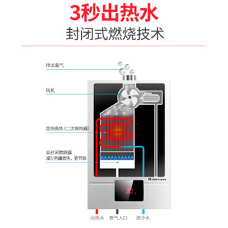 Canbo 康宝 JSQ16-QE01X 燃气热水器(天然气)