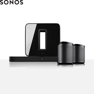 SONOS 音响 音箱 家庭智能音响 无线家庭影院PLAYBASE套装5.1声道  黑色套组 升级组合套装