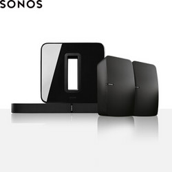 SONOS 音响 音箱 家庭智能音响 无线家庭影院PLAYBASE套装5.1声道  黑色套组 豪华组合套装