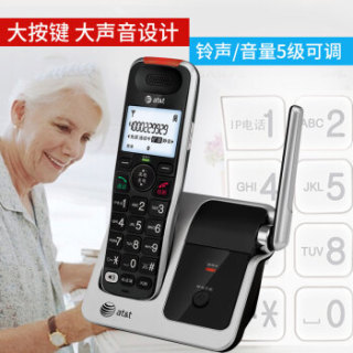 at&t CRL51102BK 无绳单机子母机 (黑色)