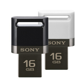 索尼（SONY）16GB U盘  USB 3.1 micro电脑手机双接口OTG 白色 读速130MB/s 手机U盘金属U盘 多用车载优盘