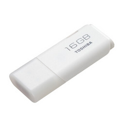 东芝（TOSHIBA）16GB USB2.0 U盘 U202经典隼系列 电脑 车载白色U盘