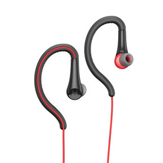 MOTOROLA 摩托罗拉 Earbuds Sport 耳挂式运动耳机 红色