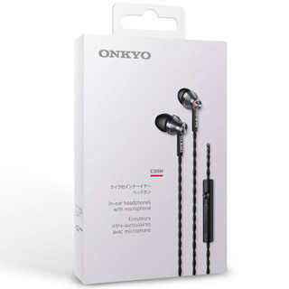 ONKYO 安桥 E300 入耳式耳机 黑色